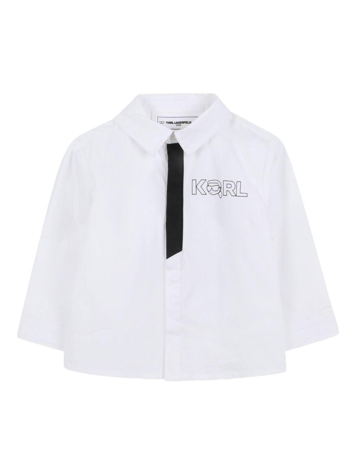 Completo bianco/nero per neonato Z30660 N50 Karl Lagerfeld Kids 