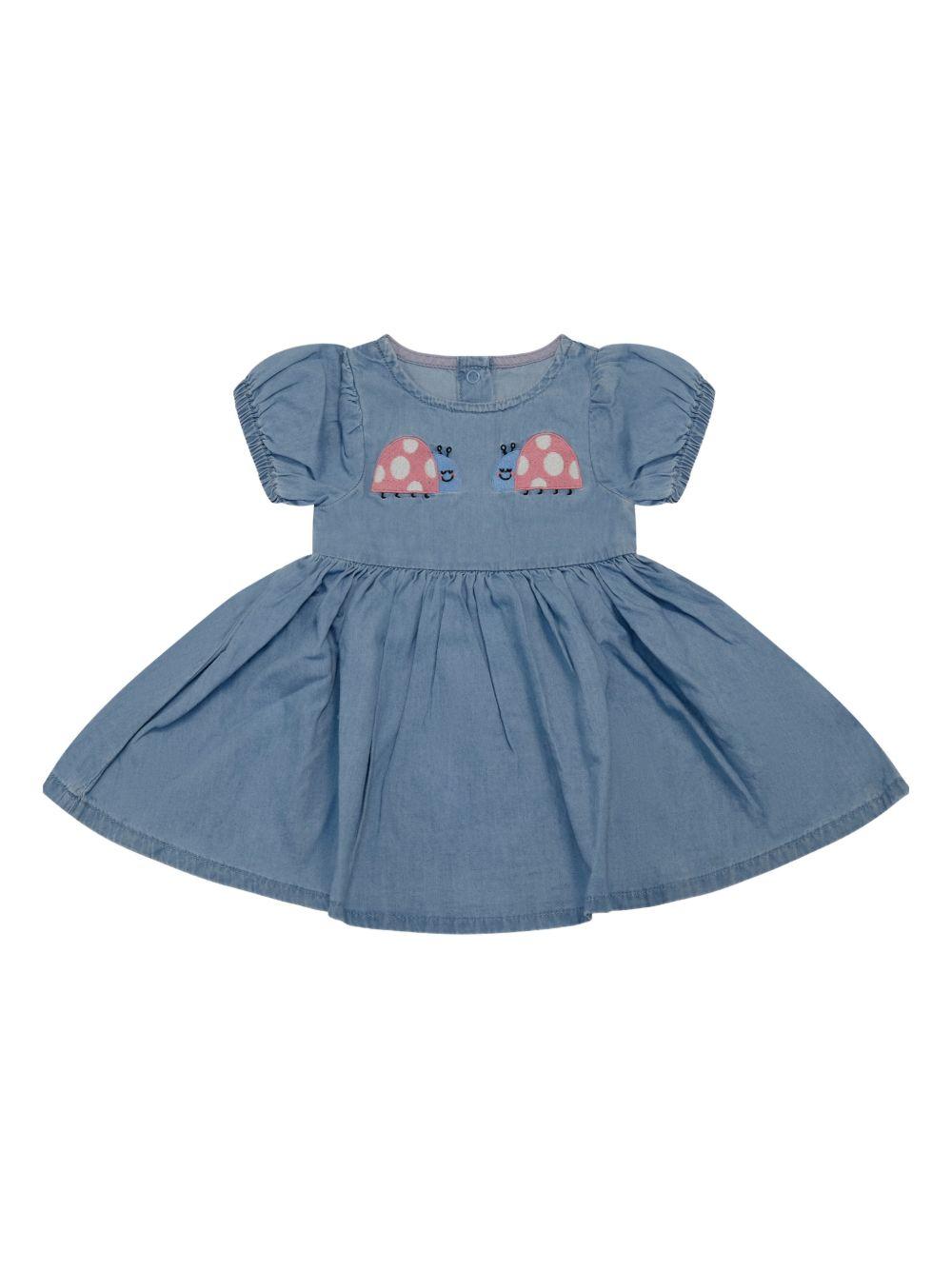 Abito blu per neonata TY1021Z0161 600 Stella McCartney Kids 