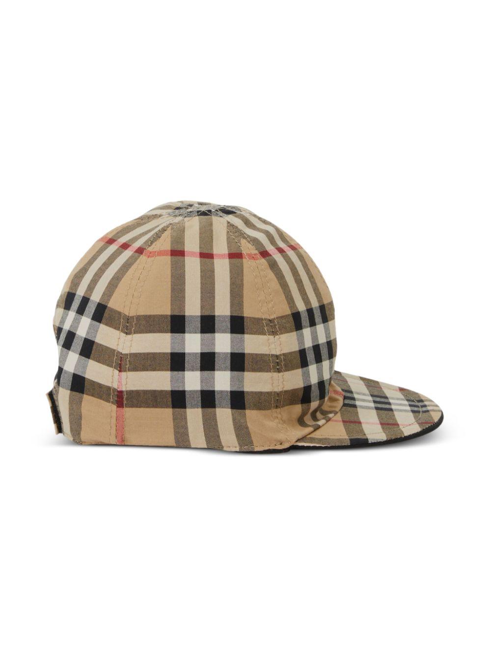 Cappellino da baseball nero per bambino 8070617 A1189 Burberry Kids 
