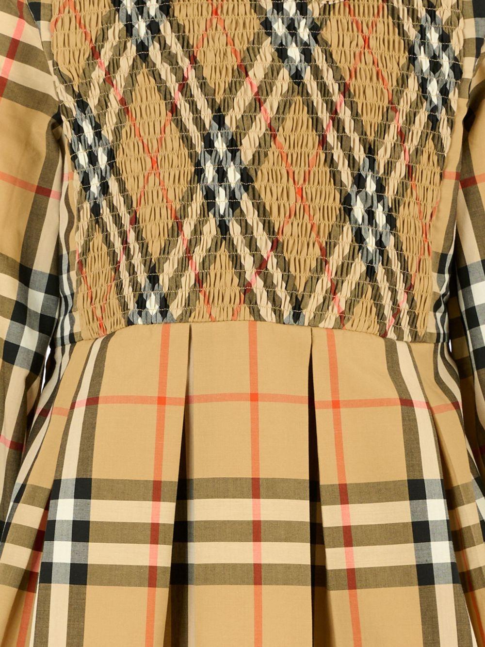 Abito beige per bambina 8108991 B9368 Burberry Kids 