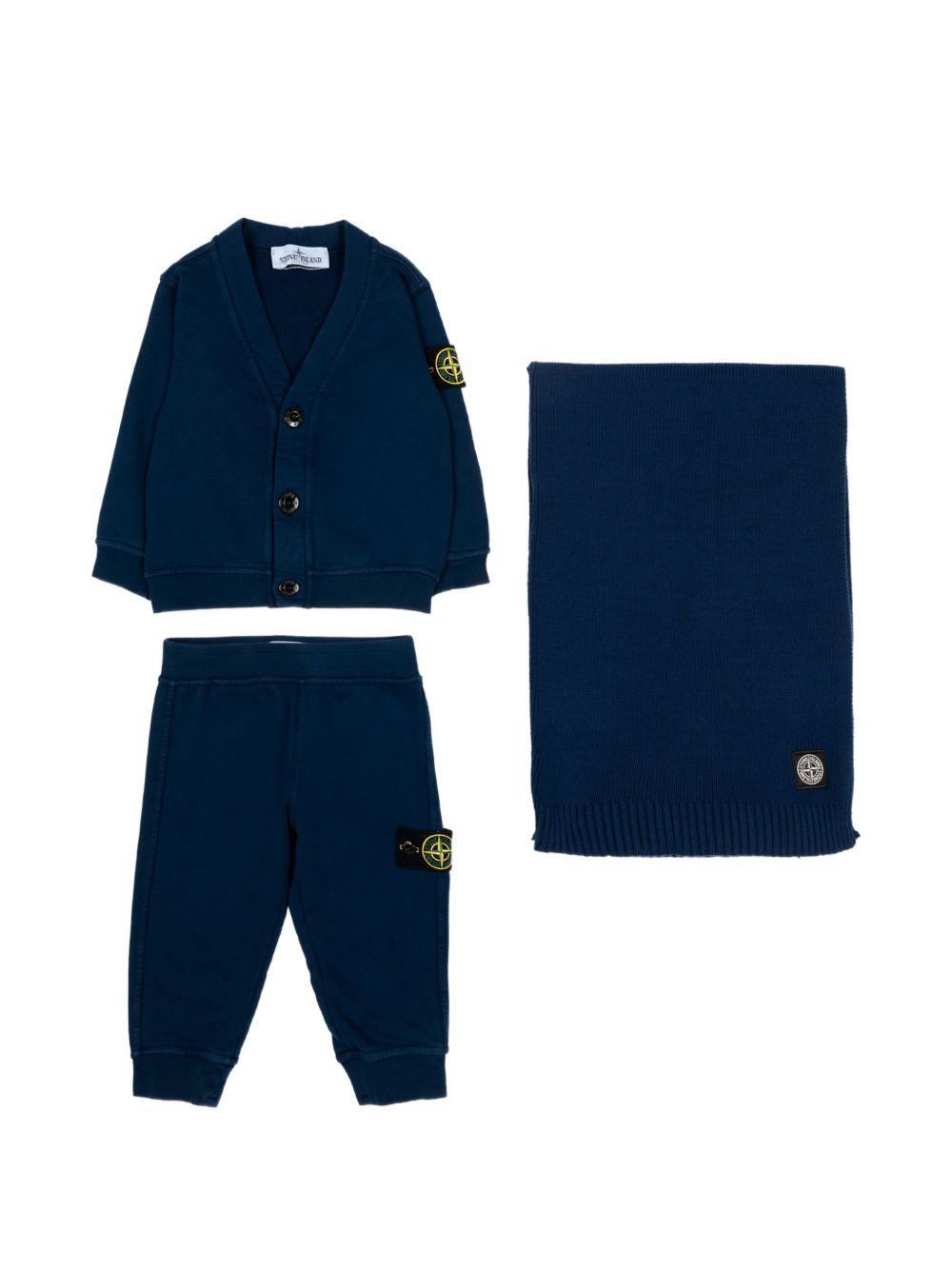 Completo bly navy per neonato 6M200001S0917 V0020 Stone Island Kids 