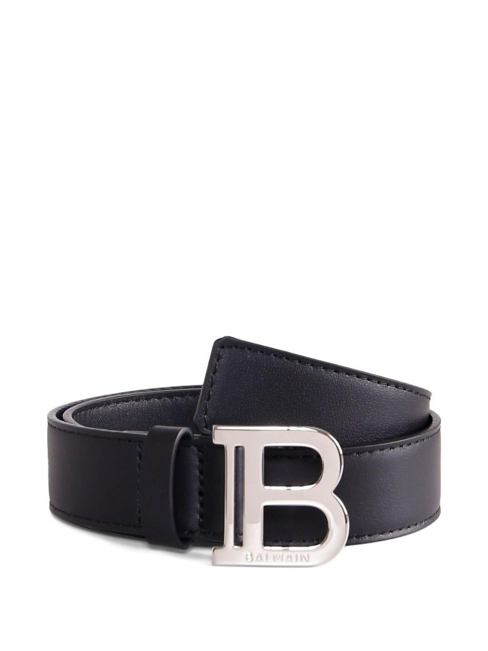 Cintura nera per bambino BX0P21Z1371 930AG Balmain Kids 