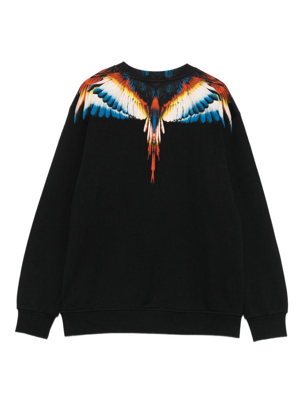 Felpa nera per bambino F5CMJBSW059 110 Marcelo Burlon Kids 