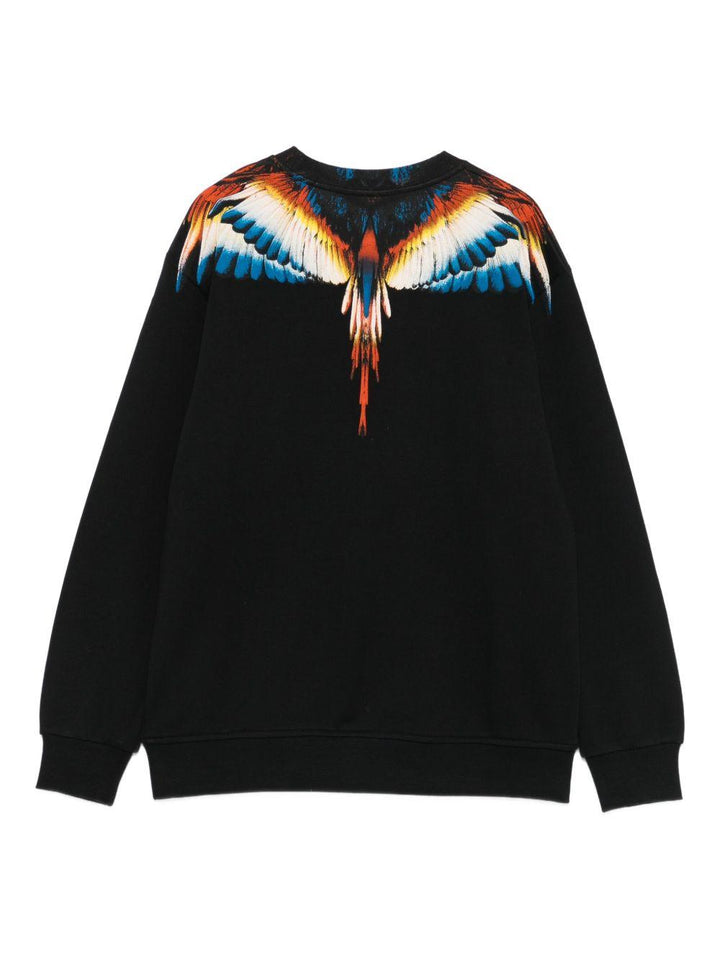 Felpa nera per bambino F5CMJBSW059 110 Marcelo Burlon Kids 