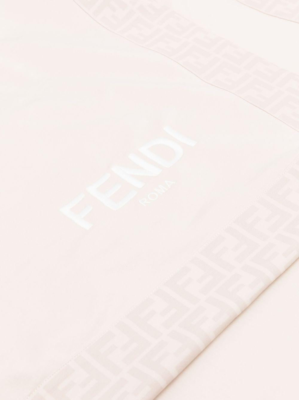 Coperta beige per neonato BUJ267AQT8 F19J5 Fendi Kids 