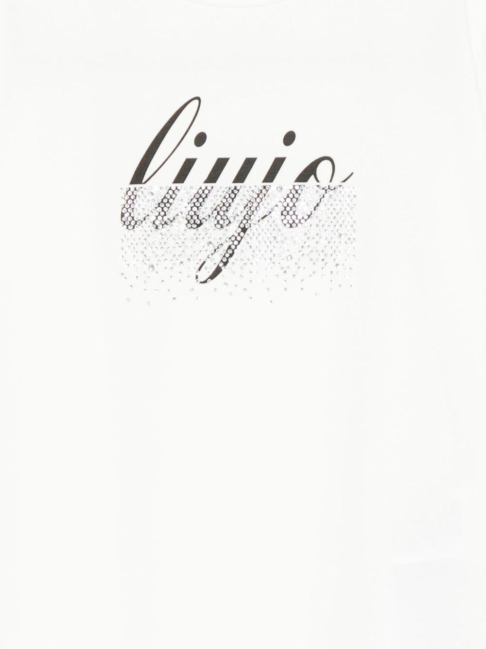 T-shirt bianca per bambina GF5010J0088 10602 Liu Jo 