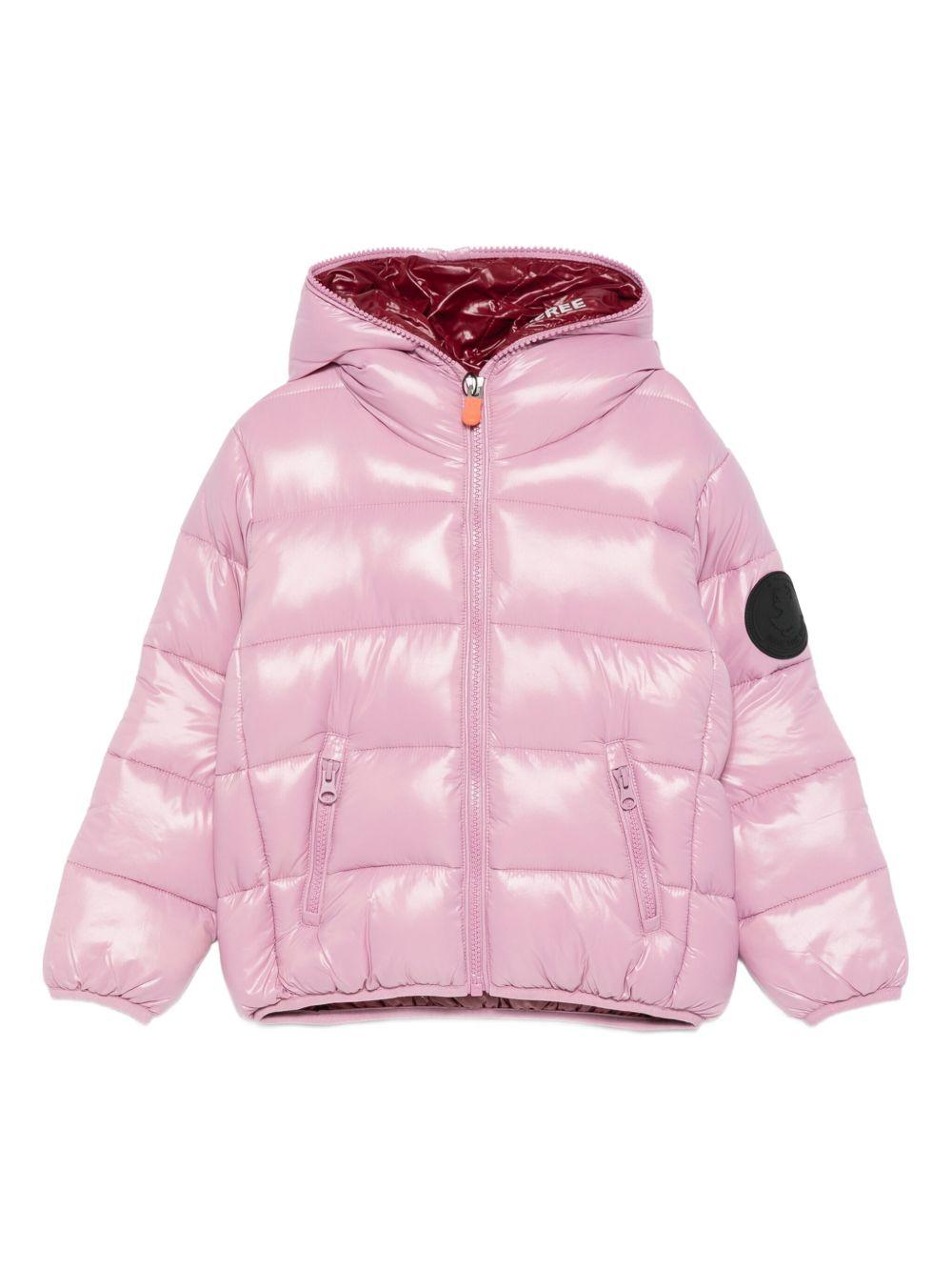Giubbotto rosa chiaro per bambina J38090GLOVE21 80044 Save The Duck Kids 