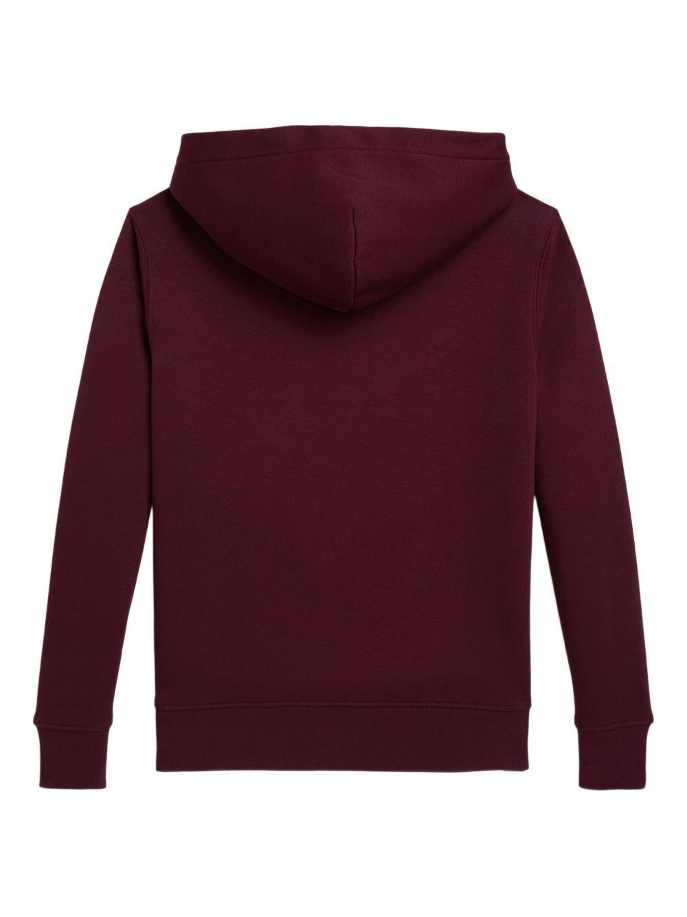 Felpa bordeaux per bambino 322979491 001 Ralph Lauren Kids 