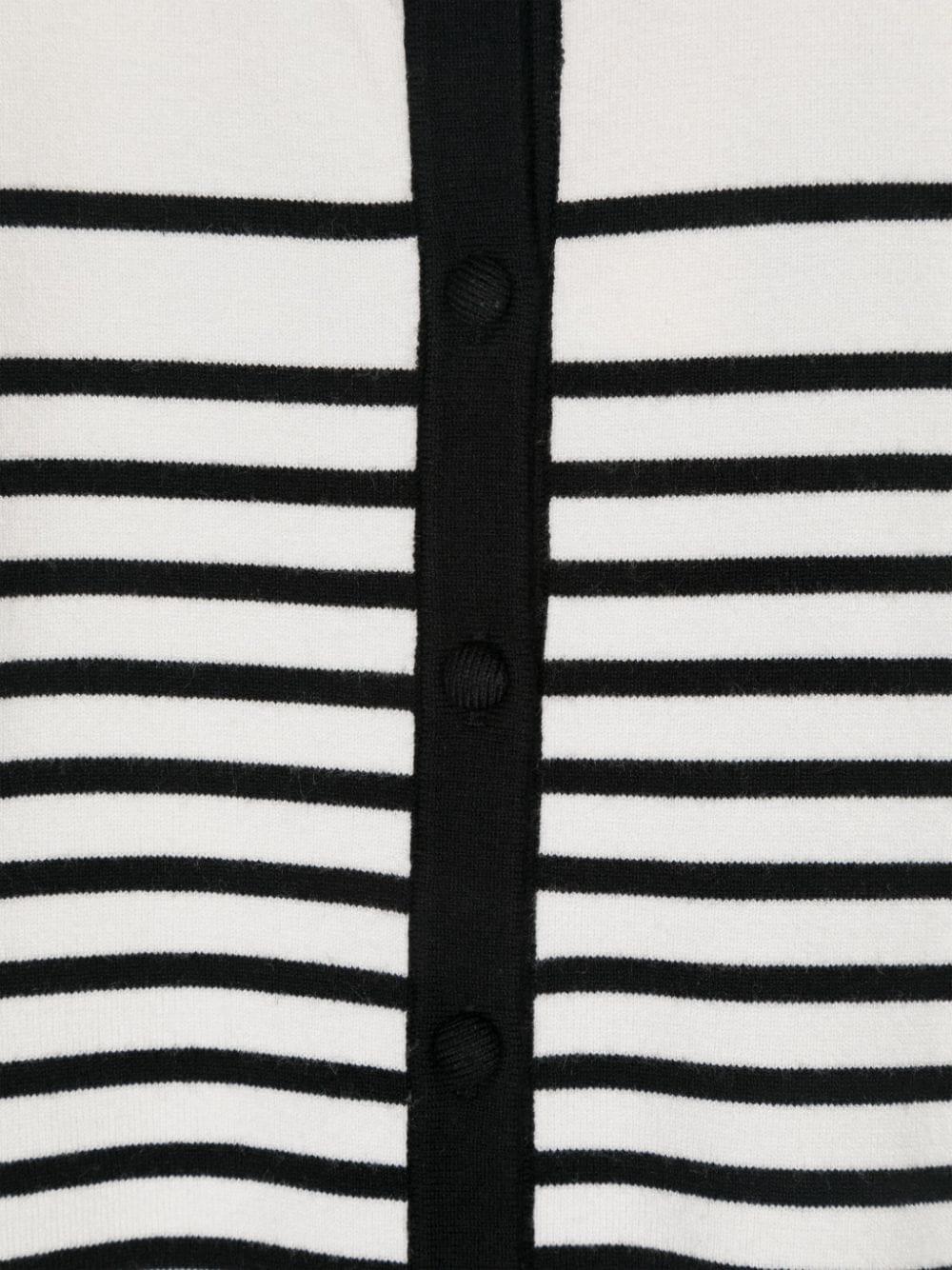 Cardigan bianco/nero per bambina