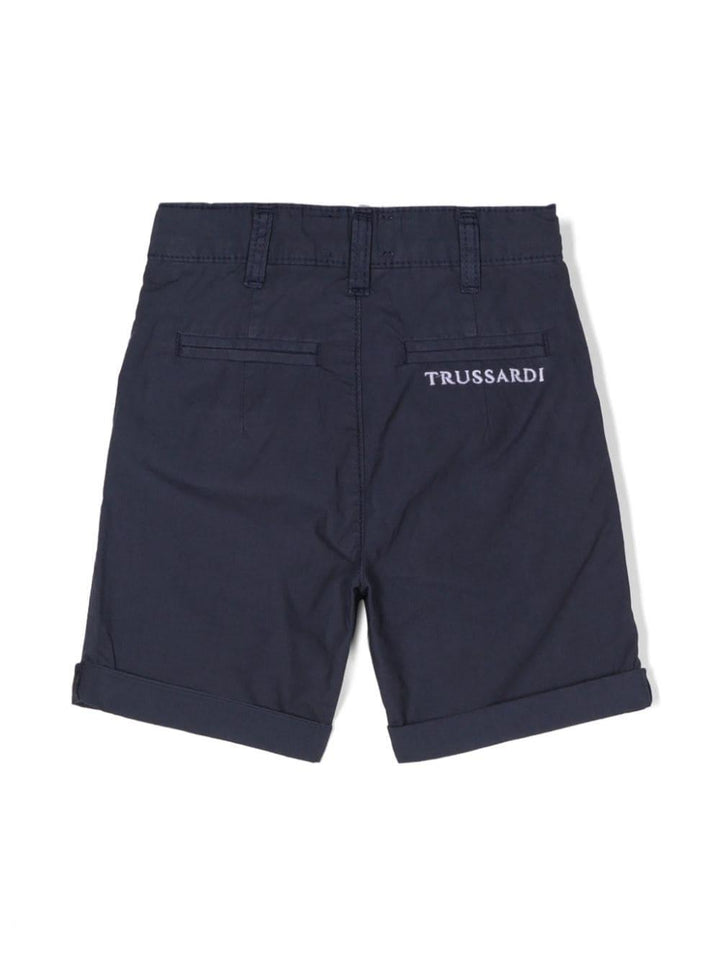 Bermuda blu navy per neonato con logo