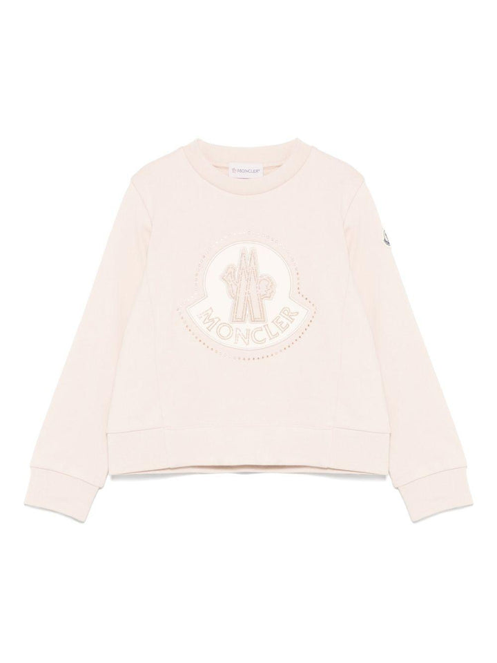 Felpa rosa polvere per bambina