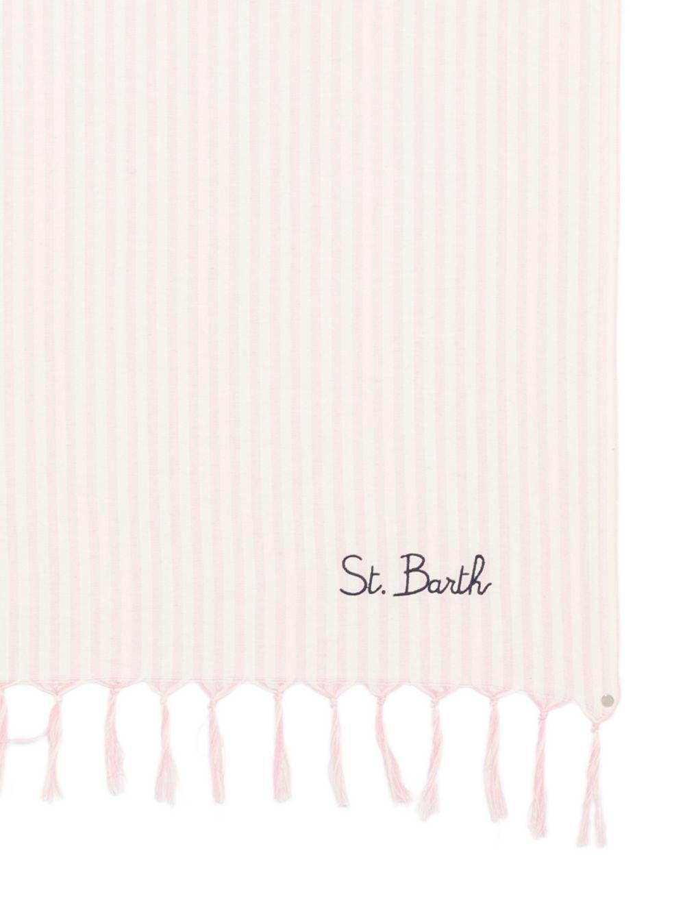 Telo mare rosa/beige per bambina FOUL002 00198L MC2 Saint Barth Kids 