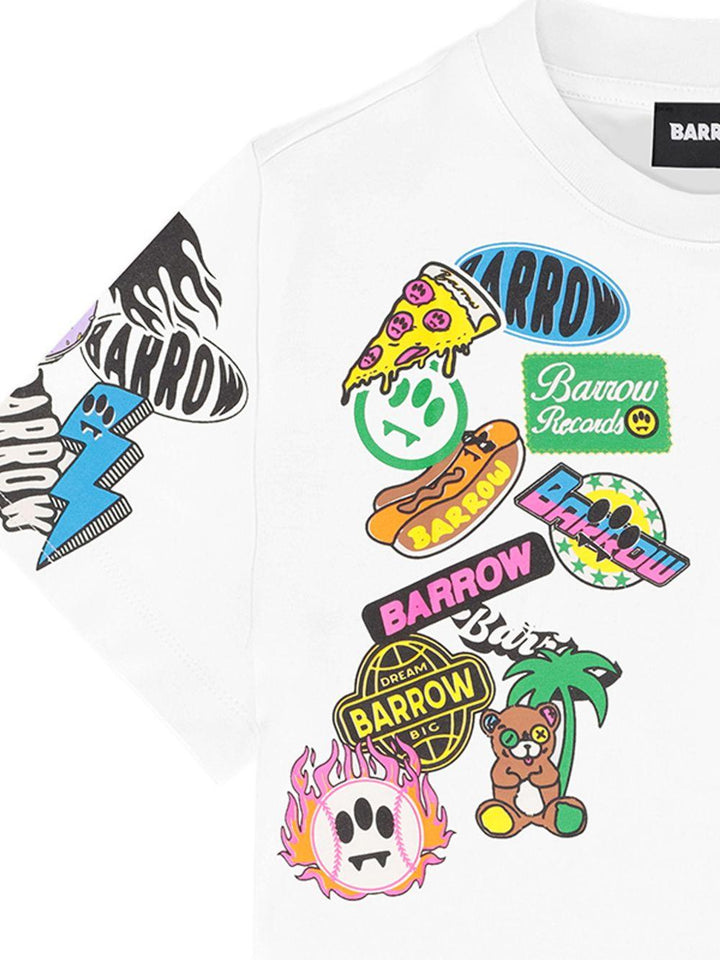 T-shirt bianca per bambino S6BKJUTH073 002 Barrow Kids 