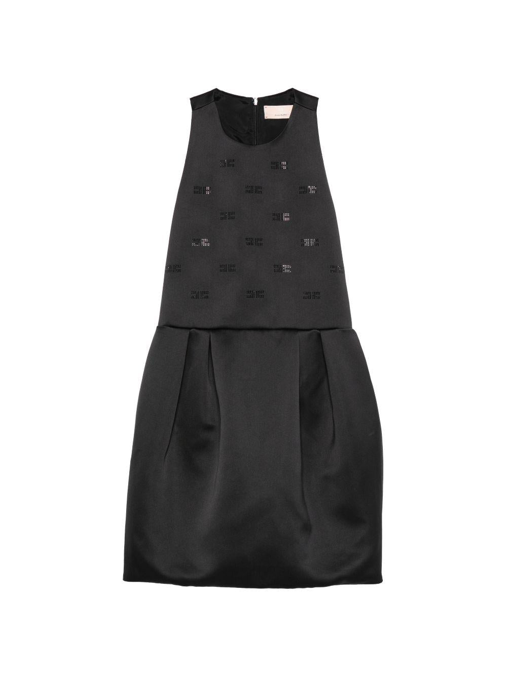 Abito nero per bambina EFAB6670RA016 N000 Elisabetta Franchi Kids 
