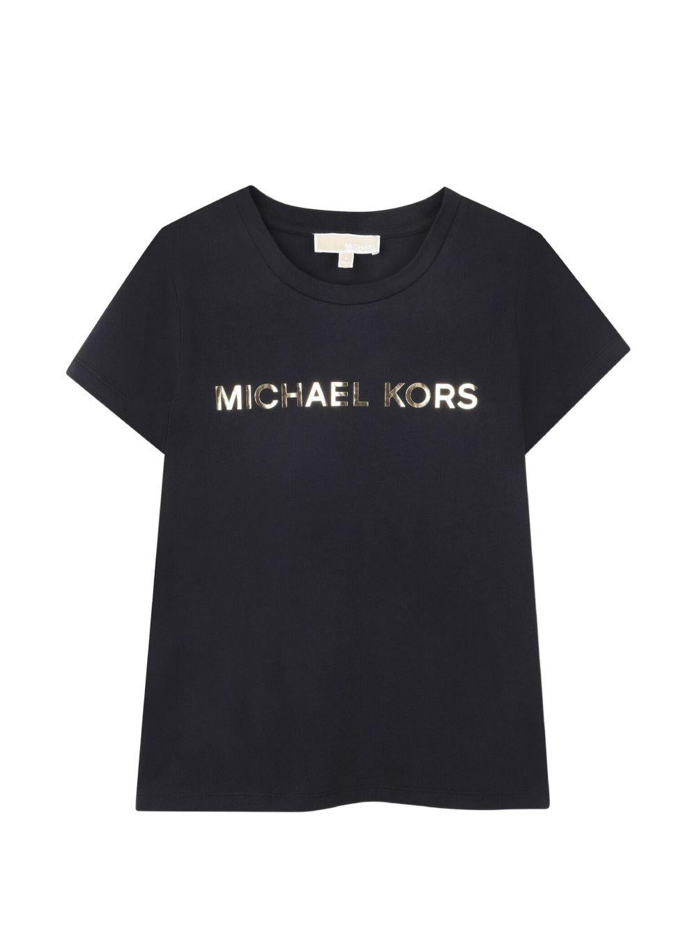 T-shirt nero per bambina R30603 09B Michael Kors Kids 