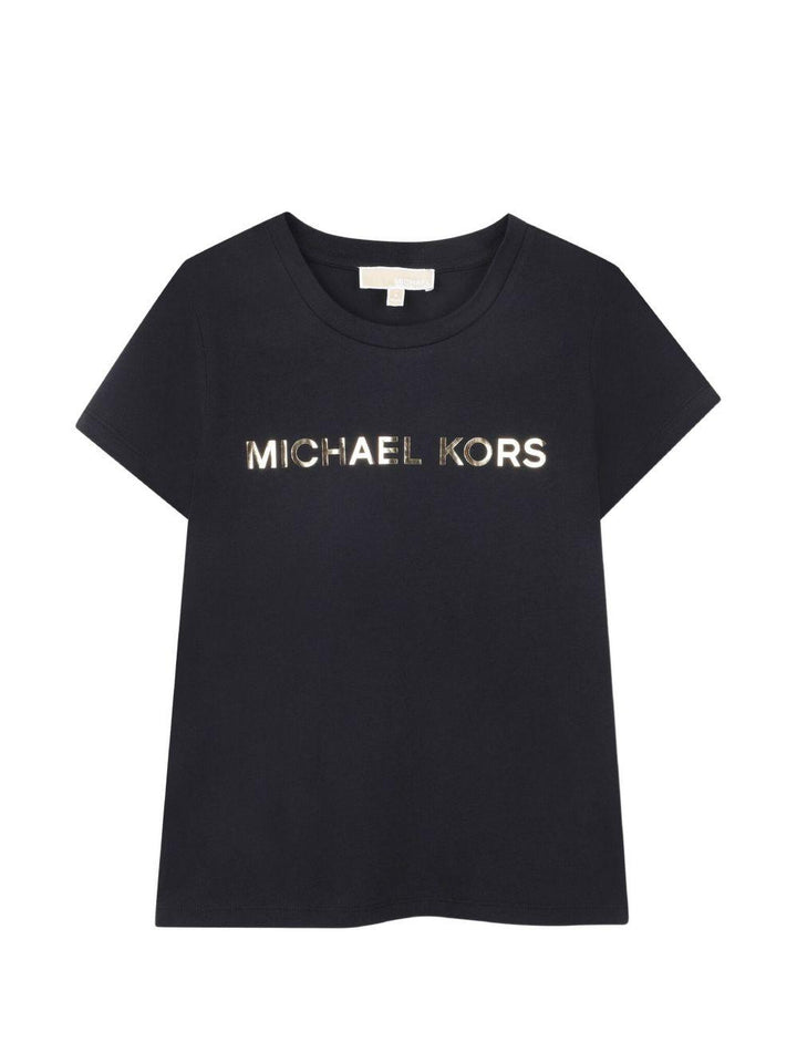T-shirt nero per bambina R30603 09B Michael Kors Kids 