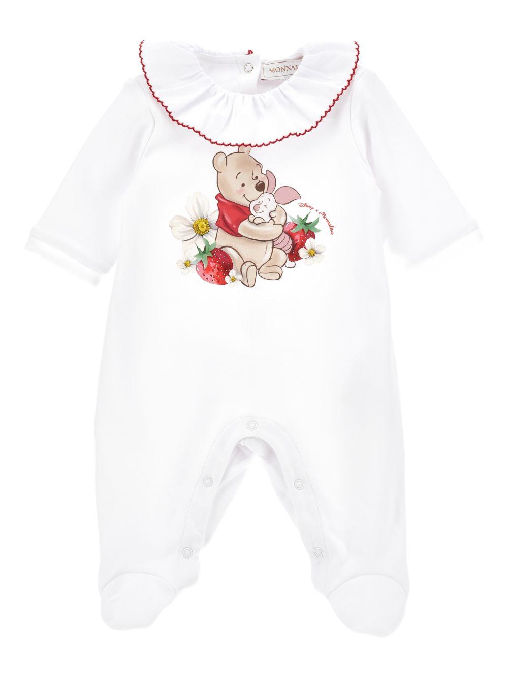 Tutina bianca per neonata 35G2077084 0099 Monnalisa Kids 