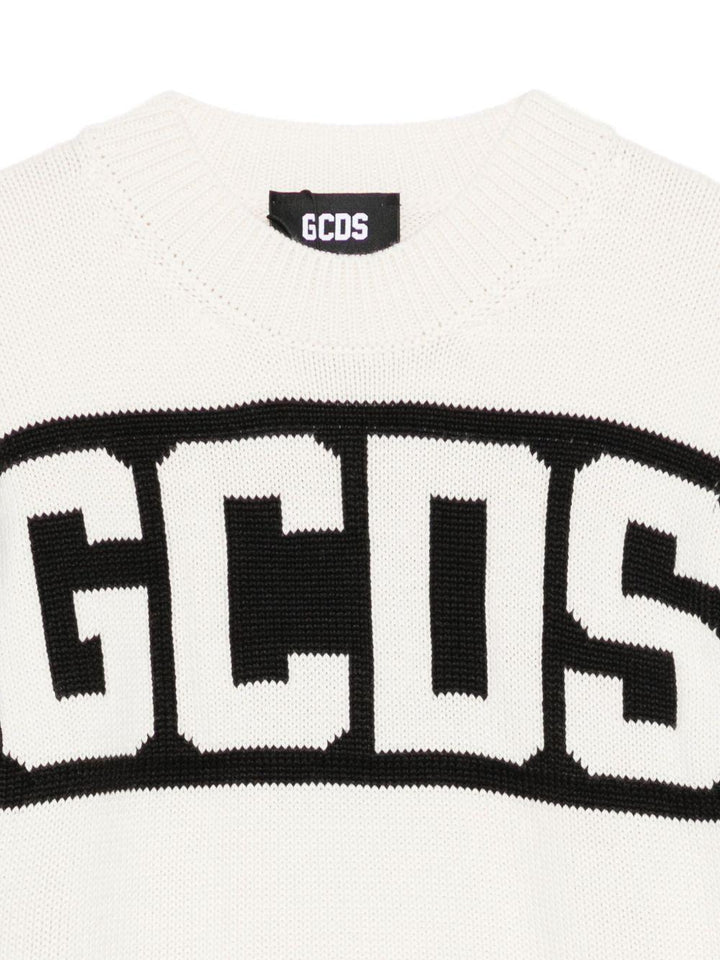 Maglione bianco per bambino B2JU1526BA7 15 Gcds Kids 