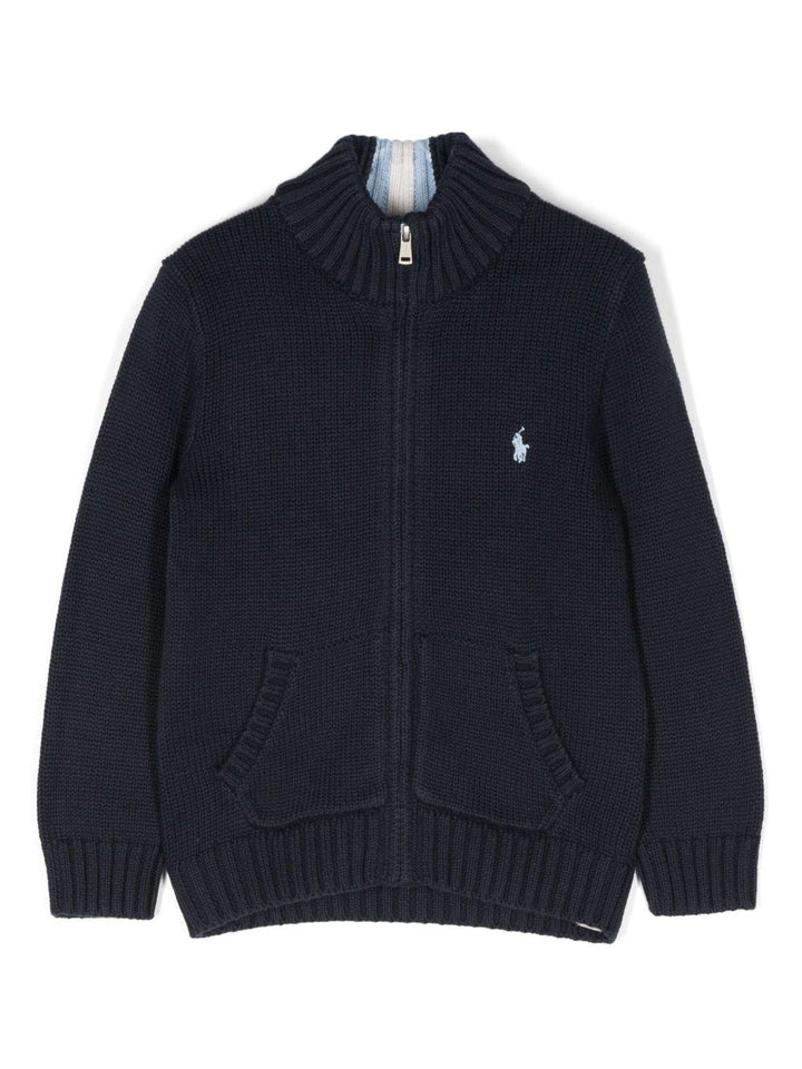 Cardigan blu navy per bambino 322799411 025 Ralph Lauren Kids 