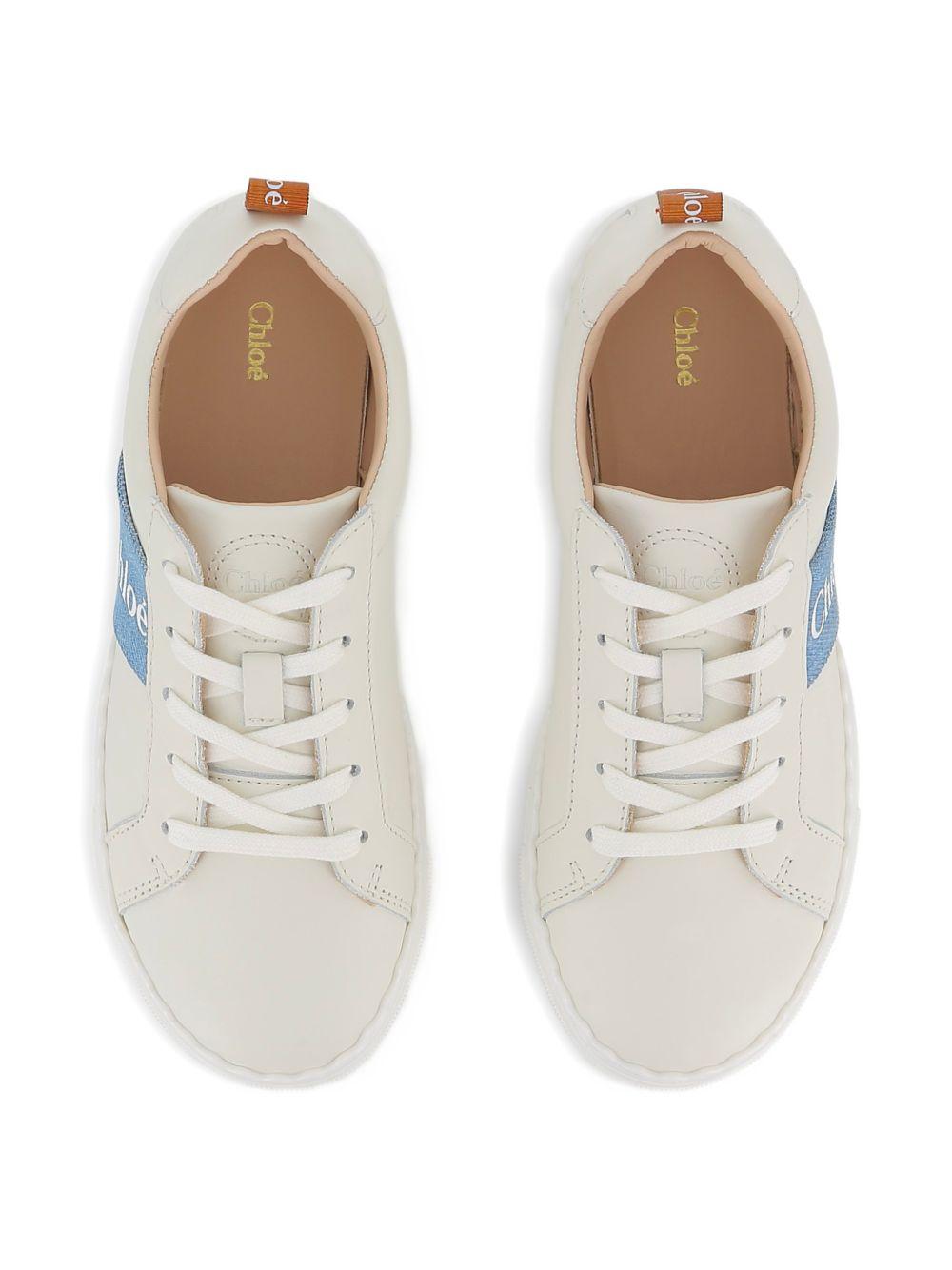 Sneakers bianco/azzurro per bambina C20887 117 Chloe 