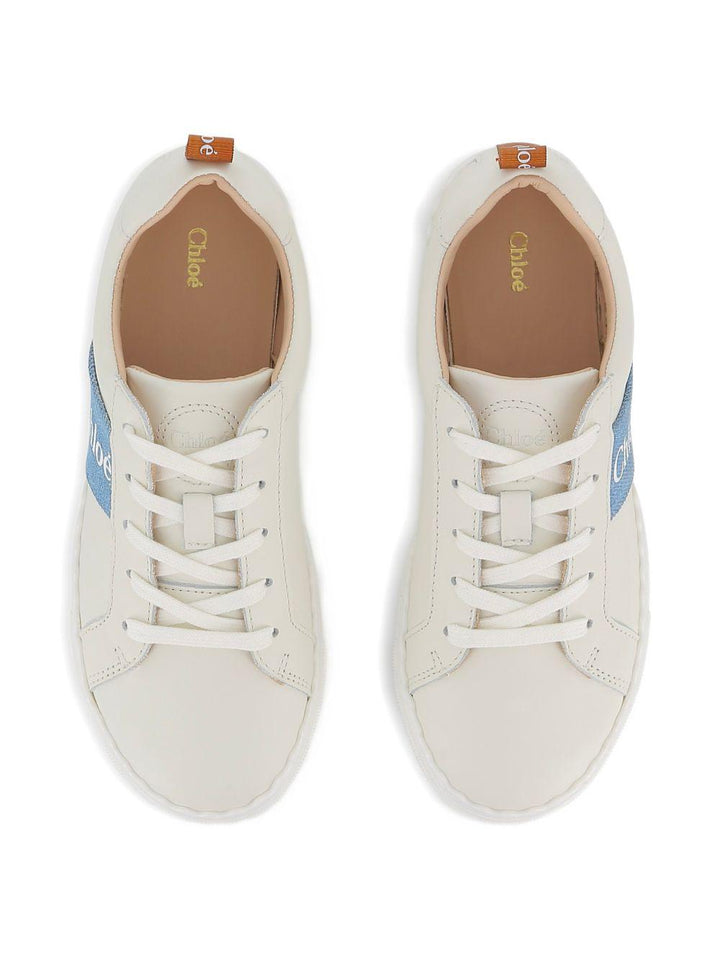Sneakers bianco/azzurro per bambina C20887 117 Chloe 