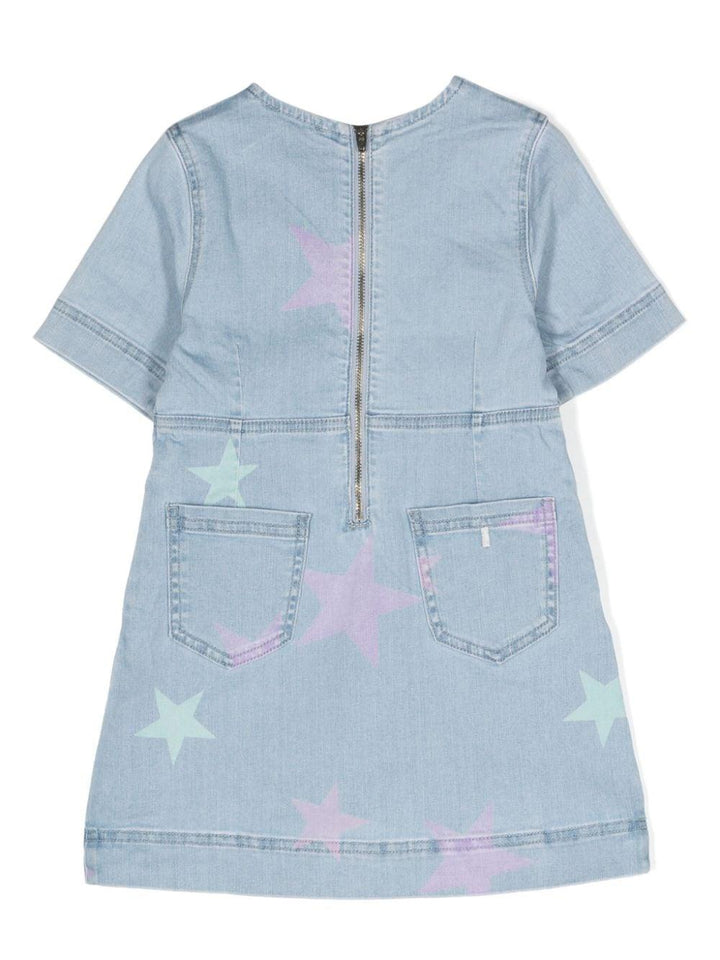 Abito azzurro per bambina in denim