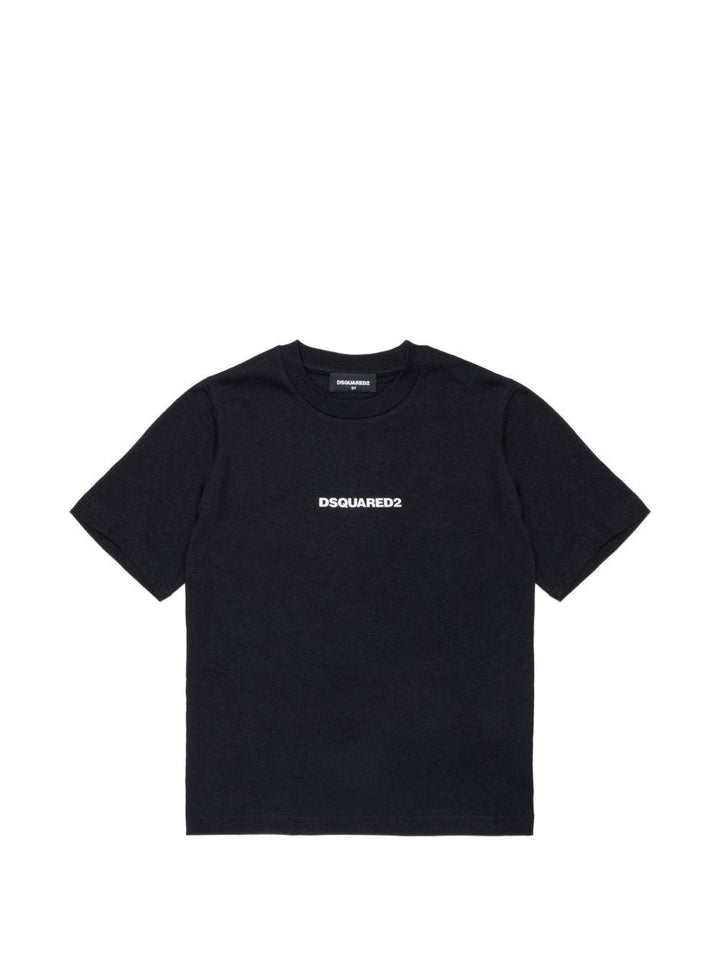 T-shirt nero per bambino DQ2823D0AIT DQ900 Dsquared2 Kids 