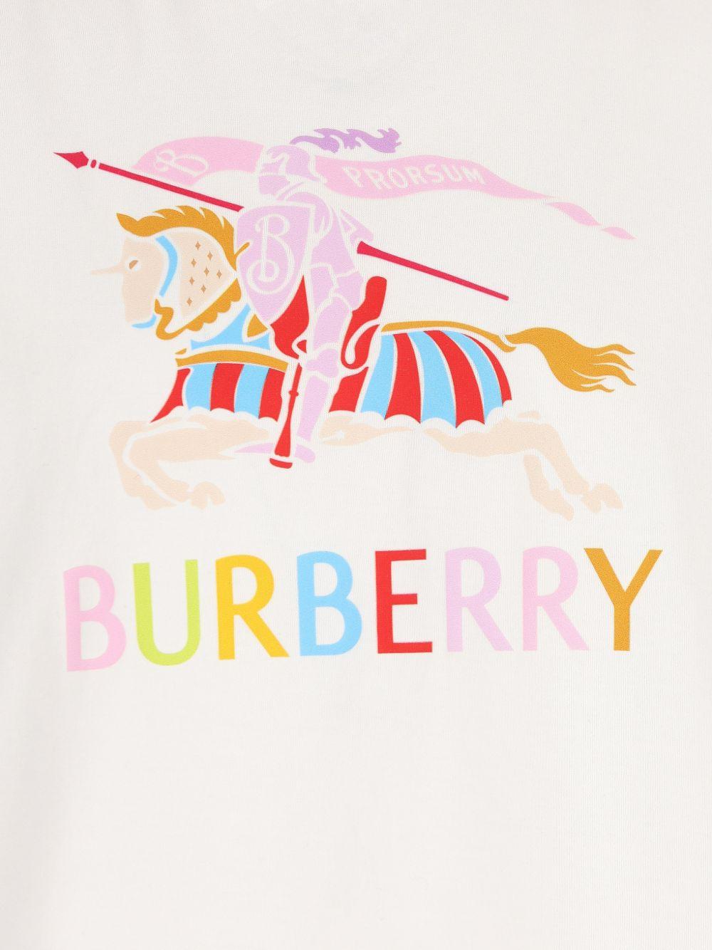 T-shirt bianco per bambino 8117585 A2014 Burberry Kids 