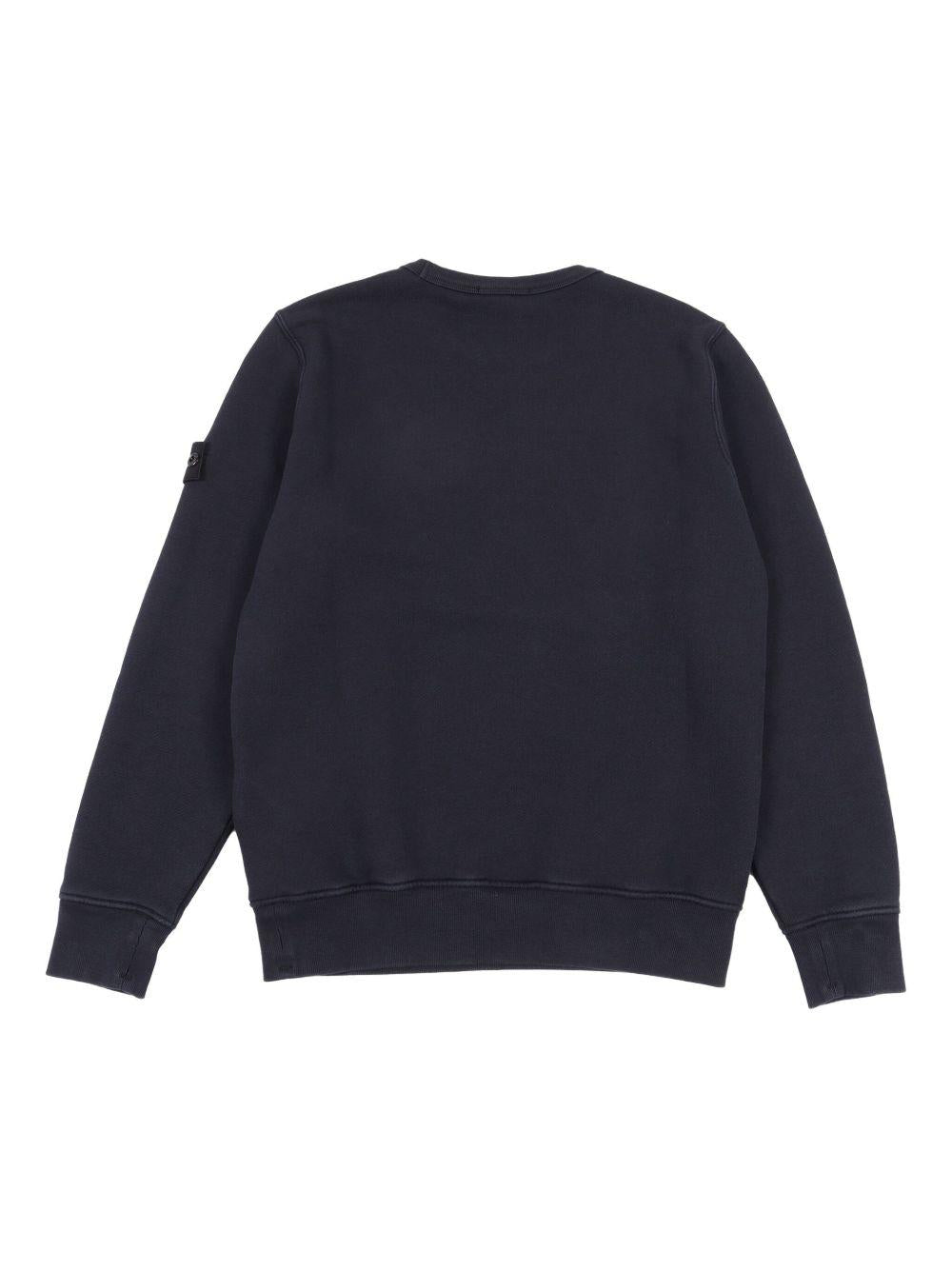 Felpa nera per bambino 66100019S0045 V0129 Stone Island Kids 