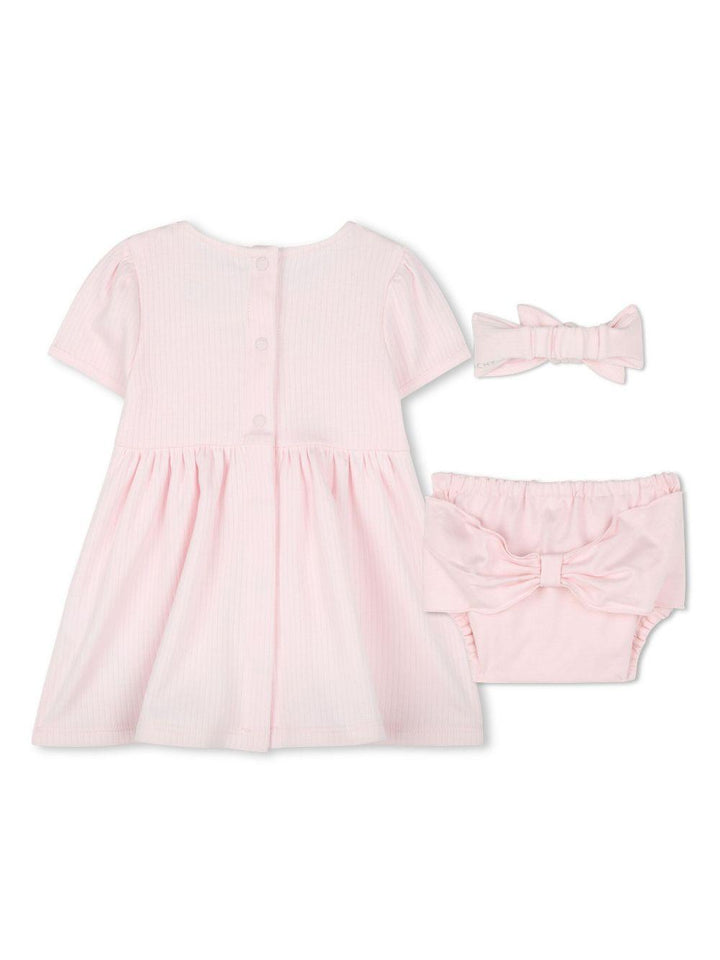 Abito rosa chiaro per neonata