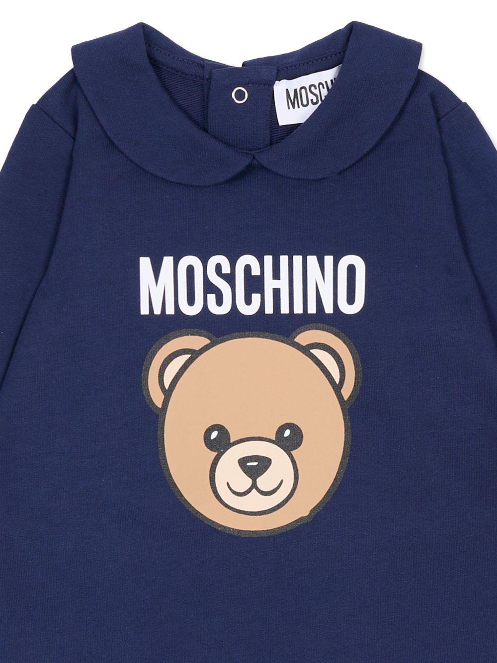 Tutina blu navy per neonato MUY098LCA19 40016 Moschino Kids 