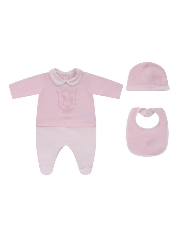 Tutina rosa per neonata BUK1608RA F0C11 Fendi Kids 