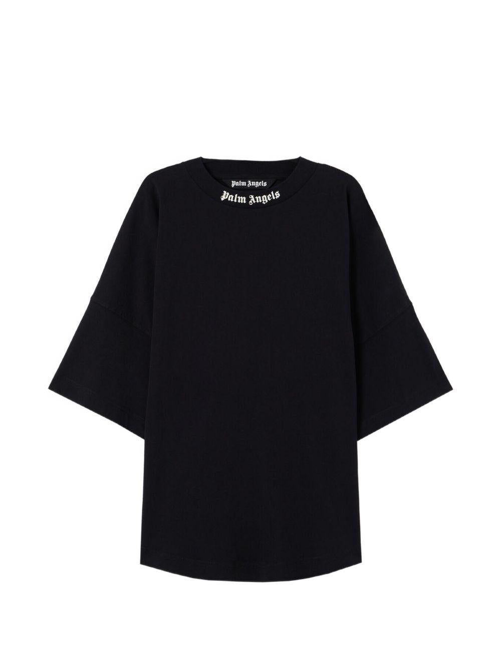 T-shirt nero per bambino PMAA10BS26JER001 1003 Palm Angels 