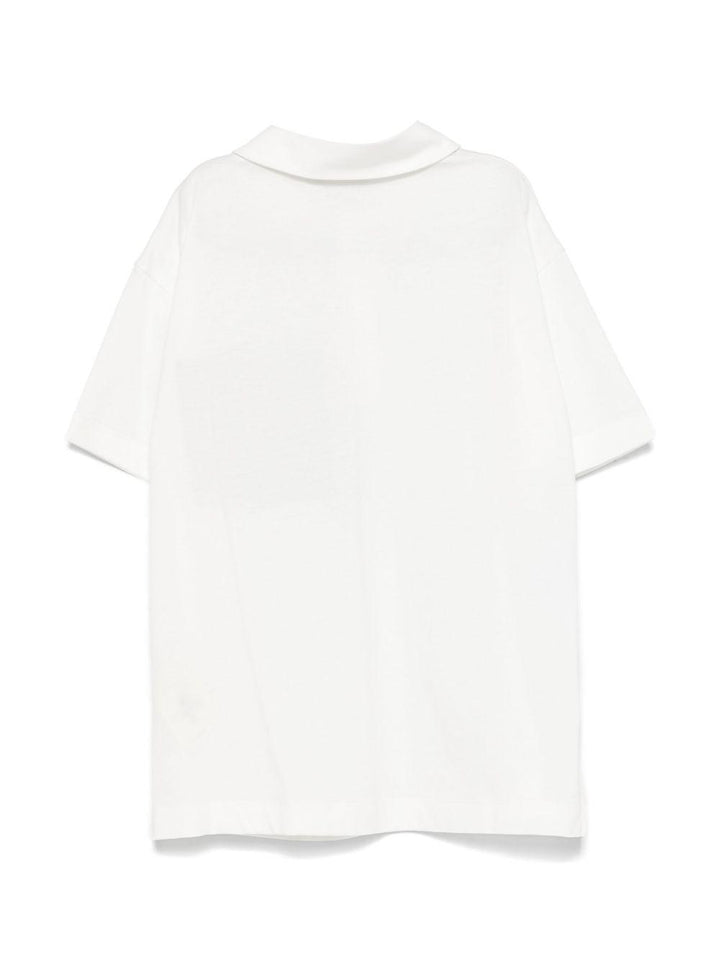 Polo bianca per bambino JMI4757AJ F0TU9 Fendi Kids 