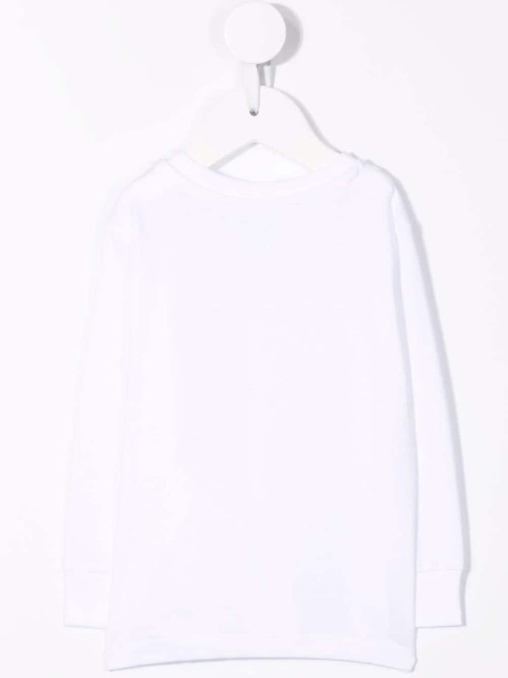 T-shirt per neonato in cotone bianca