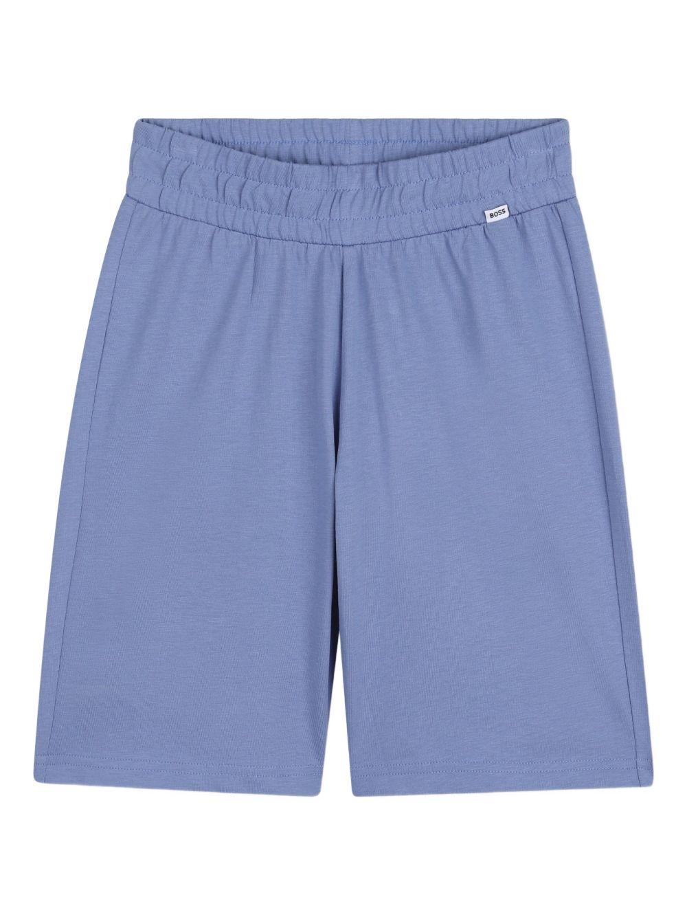 Completo bianco/azzurro per bambino J53002 10P Boss Kids 