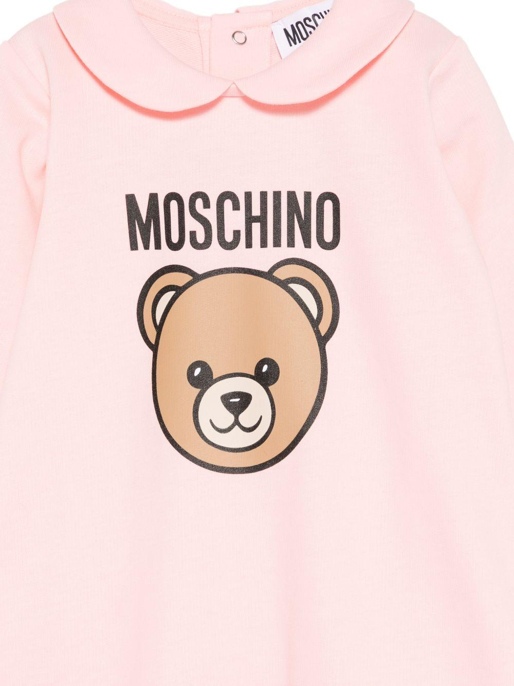 Tutina rosa per neonata MUY097LCA19 50209 Moschino Kids 