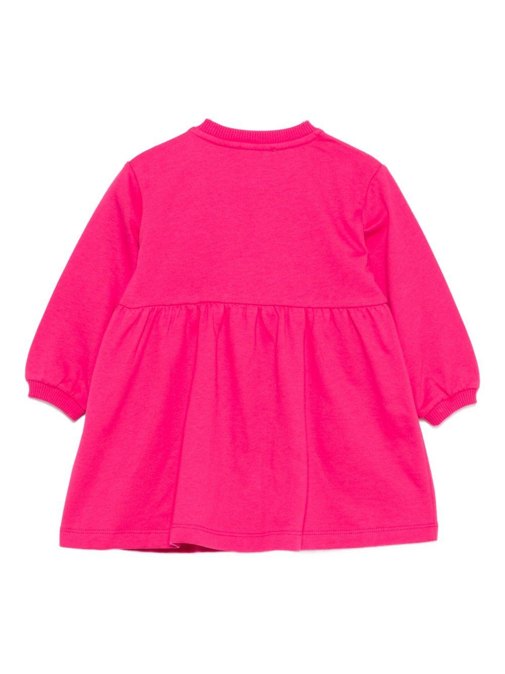 Abito rosa per neonata MDV0CULCA40 50541 Moschino Kids 