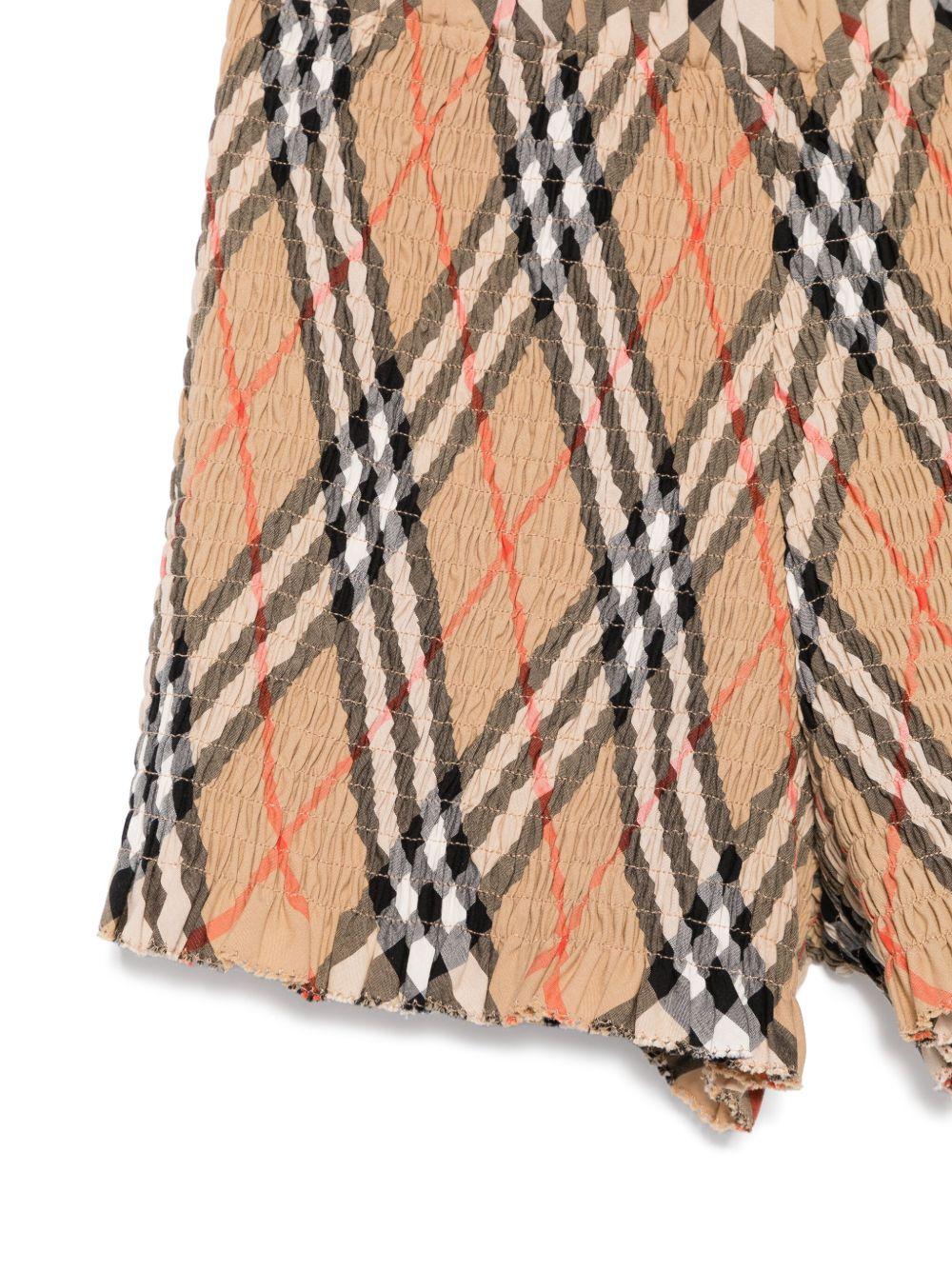 Bermuda motivo Vintage Check per bambina 8100074 B9368 Burberry Kids 