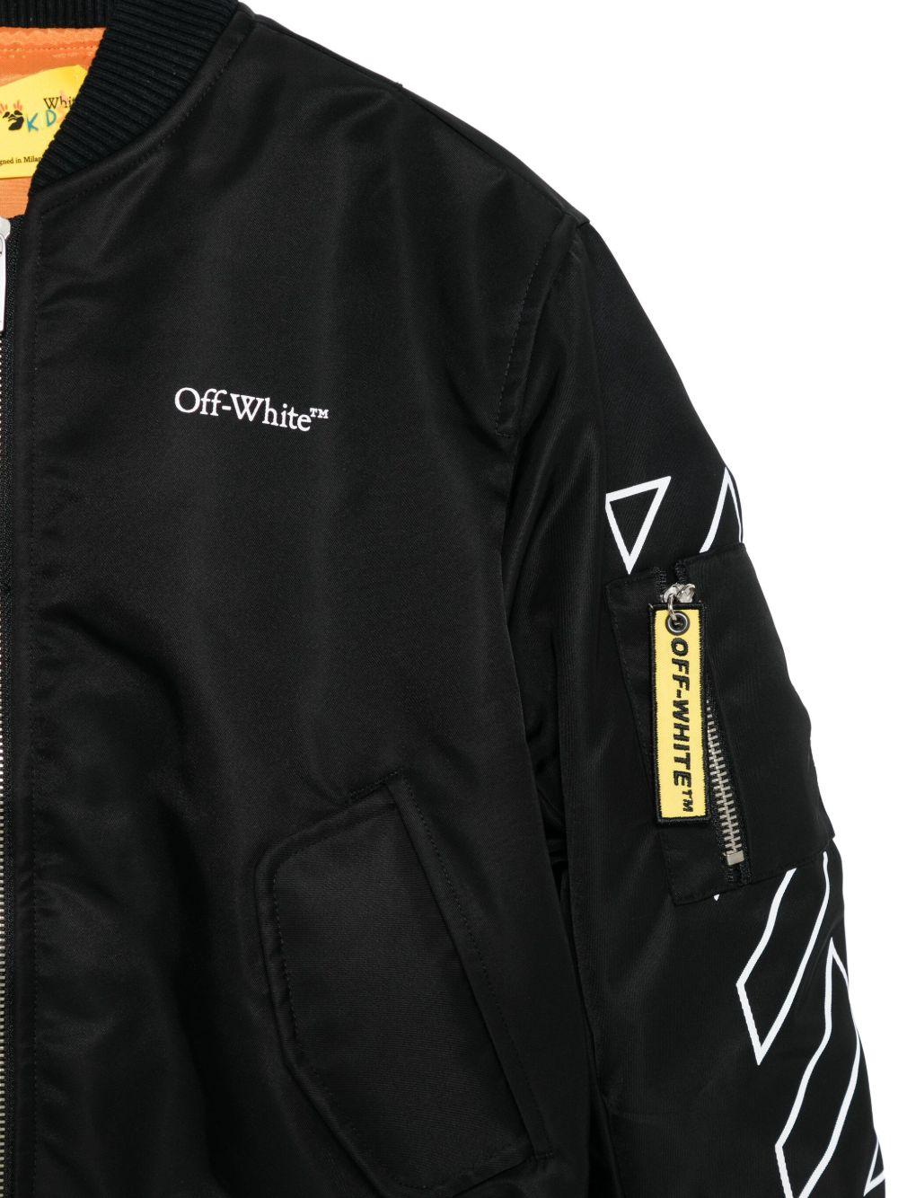Giacca nera per bambino OBEH002F25FAB001 1001 Off White Kids 