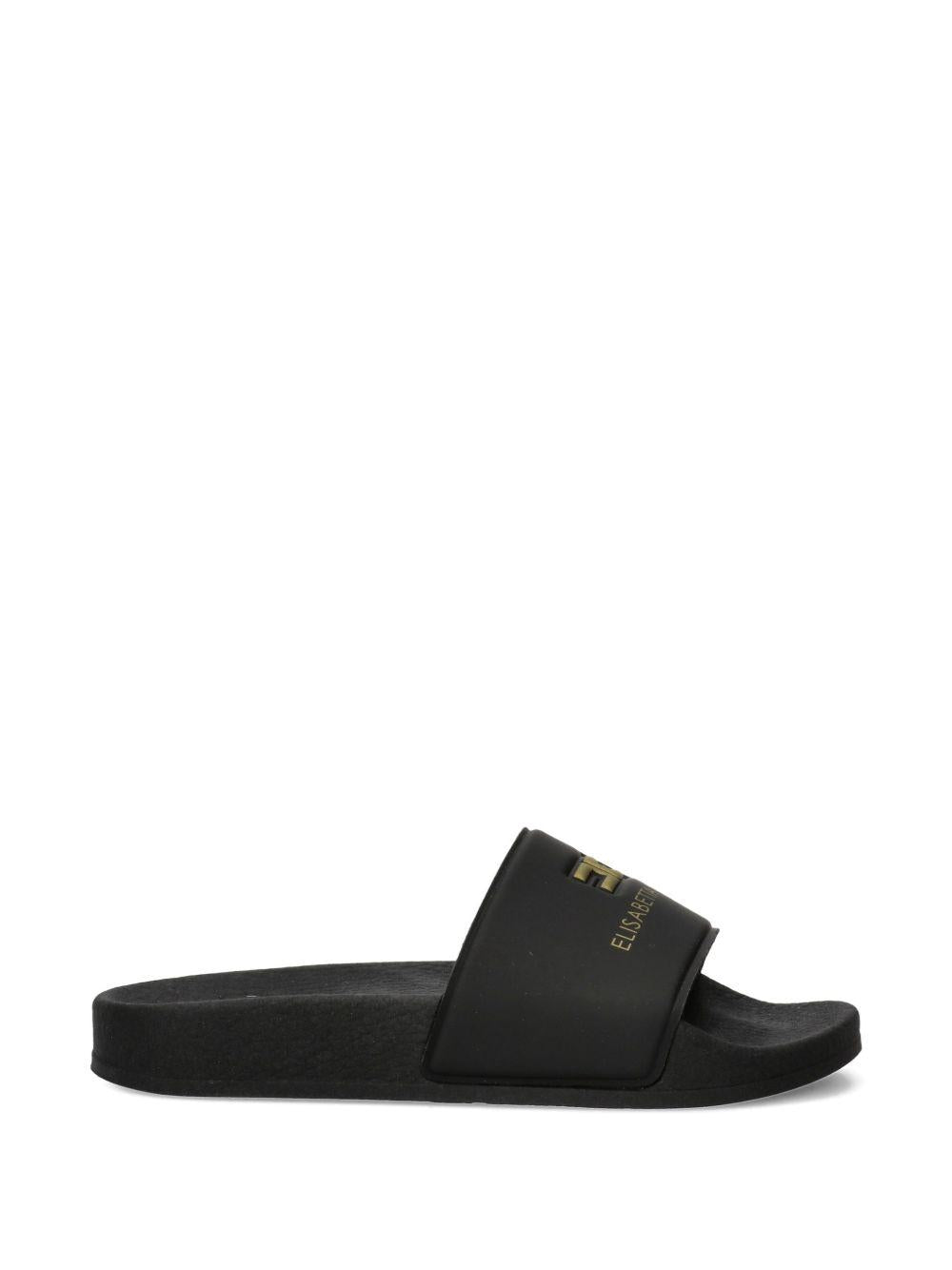 Ciabatte nere per bambina F4A0E06071745 999 Elisabetta Franchi Kids 