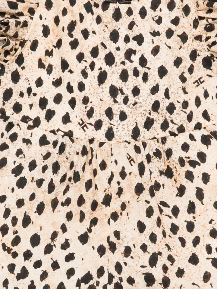 Salopette animal print per bambina EGTA0100CAE07 D640 Elisabetta Franchi Kids 
