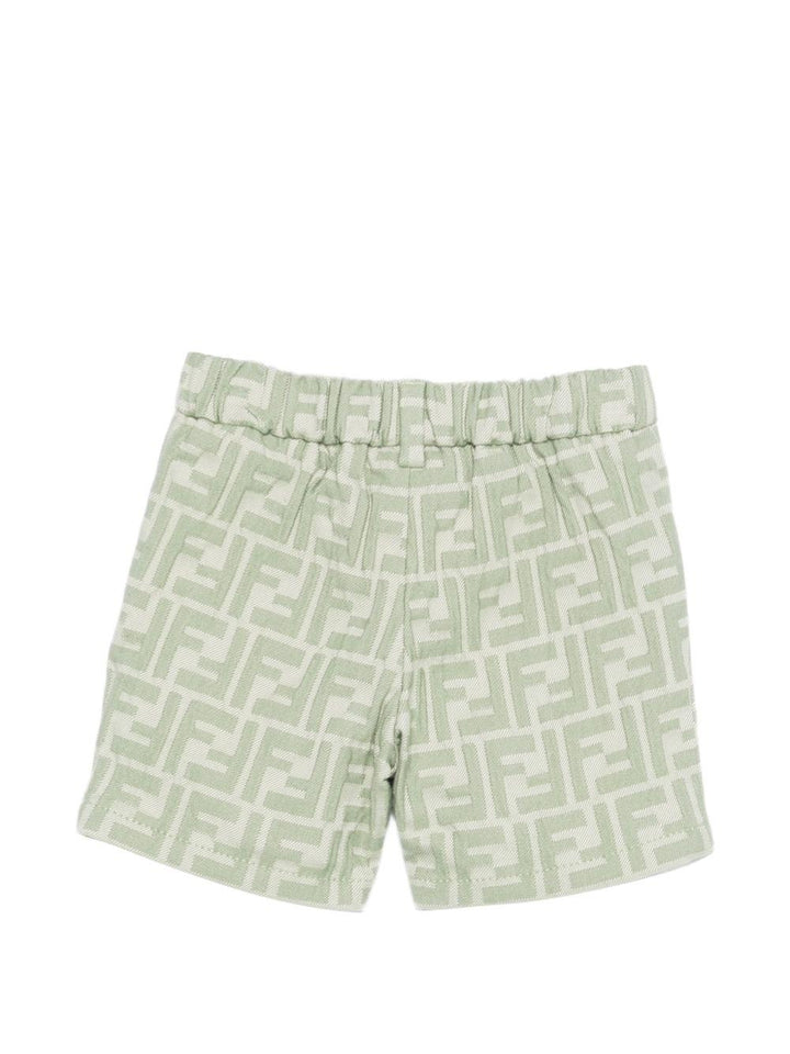 Bermuda verde per neonato BMF266AVW1 F1DS6 Fendi Kids 