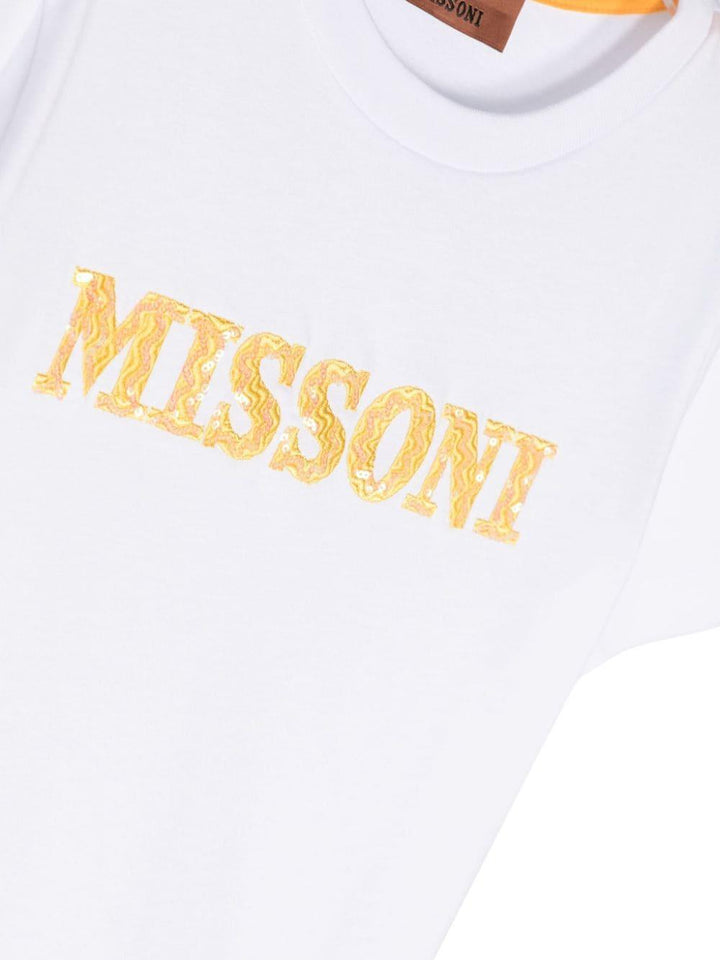 White t-shirt for girls with logo