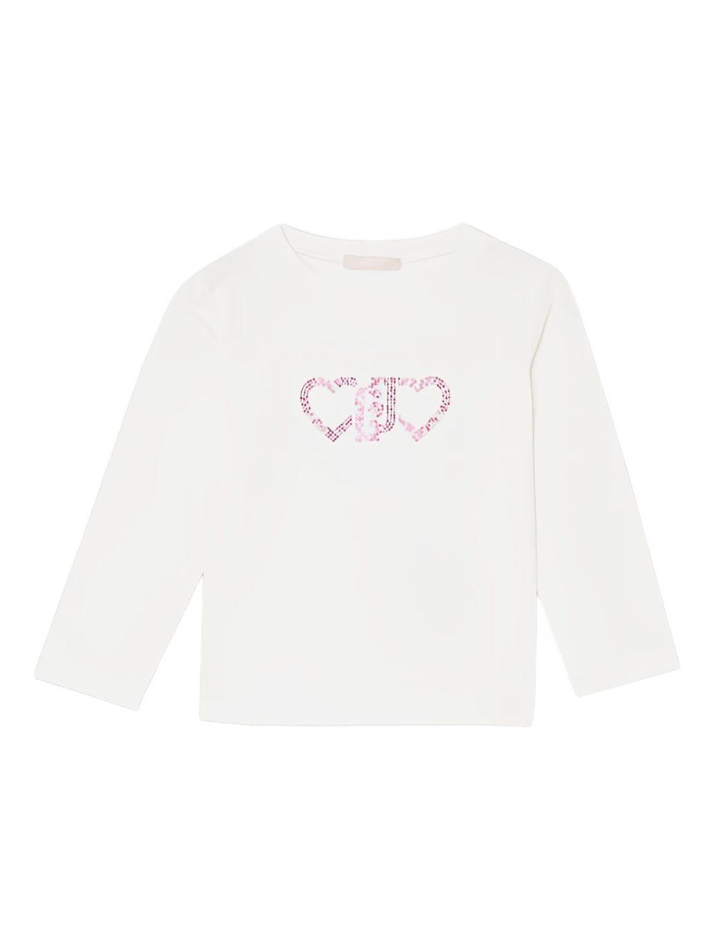 T-shirt bianca per bambina KA5024J5003 10602 Liu Jo 