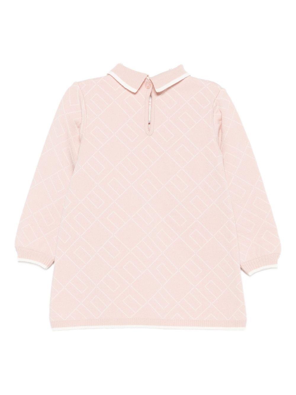 Abito rosa chiaro per neonata ENAB067CFL229 D770 Elisabetta Franchi Kids 