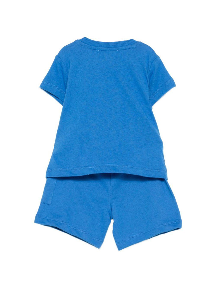 Completo blu per neonato MUG01ULCA19 40630 Moschino Kids 