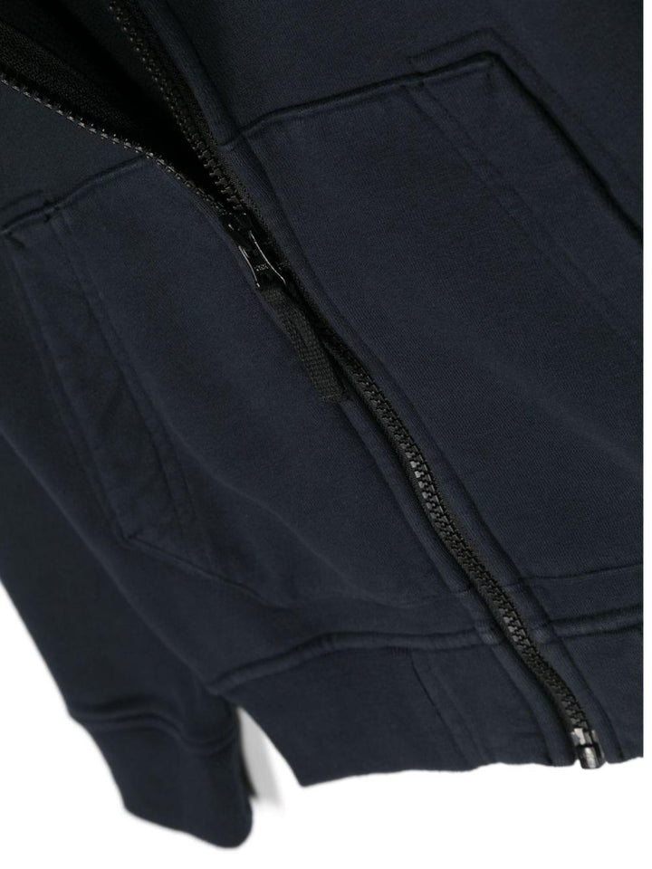 Blue sweatshirt for boys with logo
