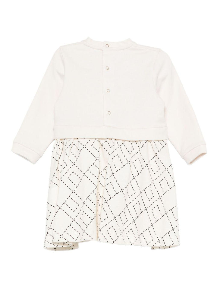 Abito bianco per neonata ENAB0660FF002 D587 Elisabetta Franchi Kids 