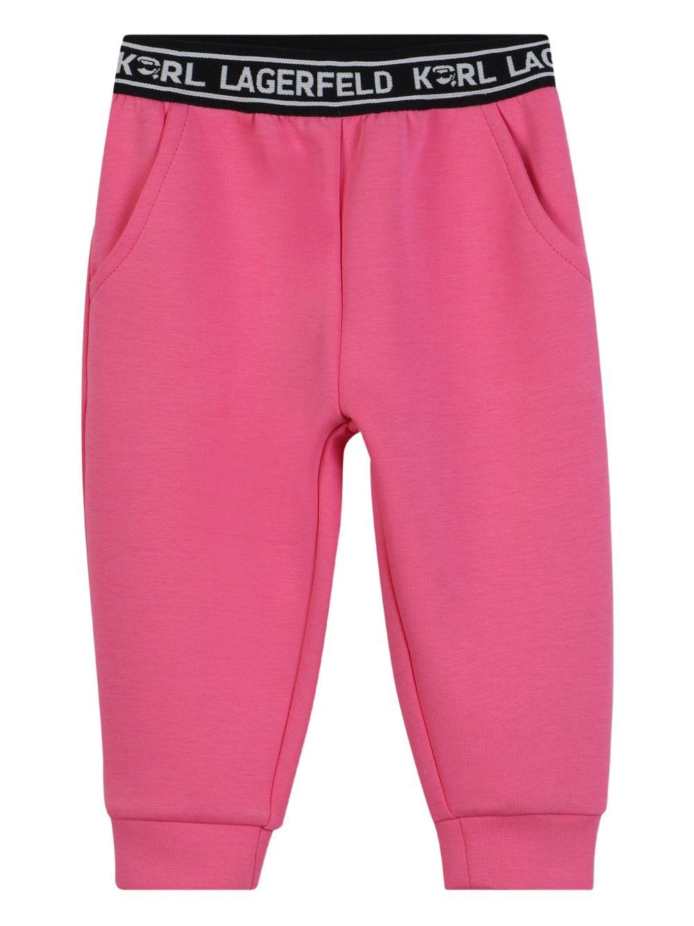 Completo rosa/bianco per neonata Z30649 48V Karl Lagerfeld Kids 